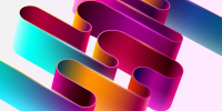 colourful ribbon abstract